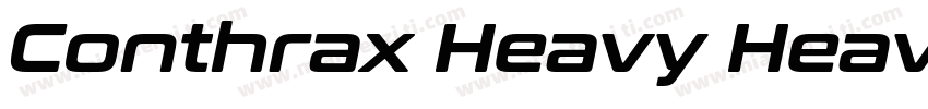 Conthrax Heavy Heavy字体转换